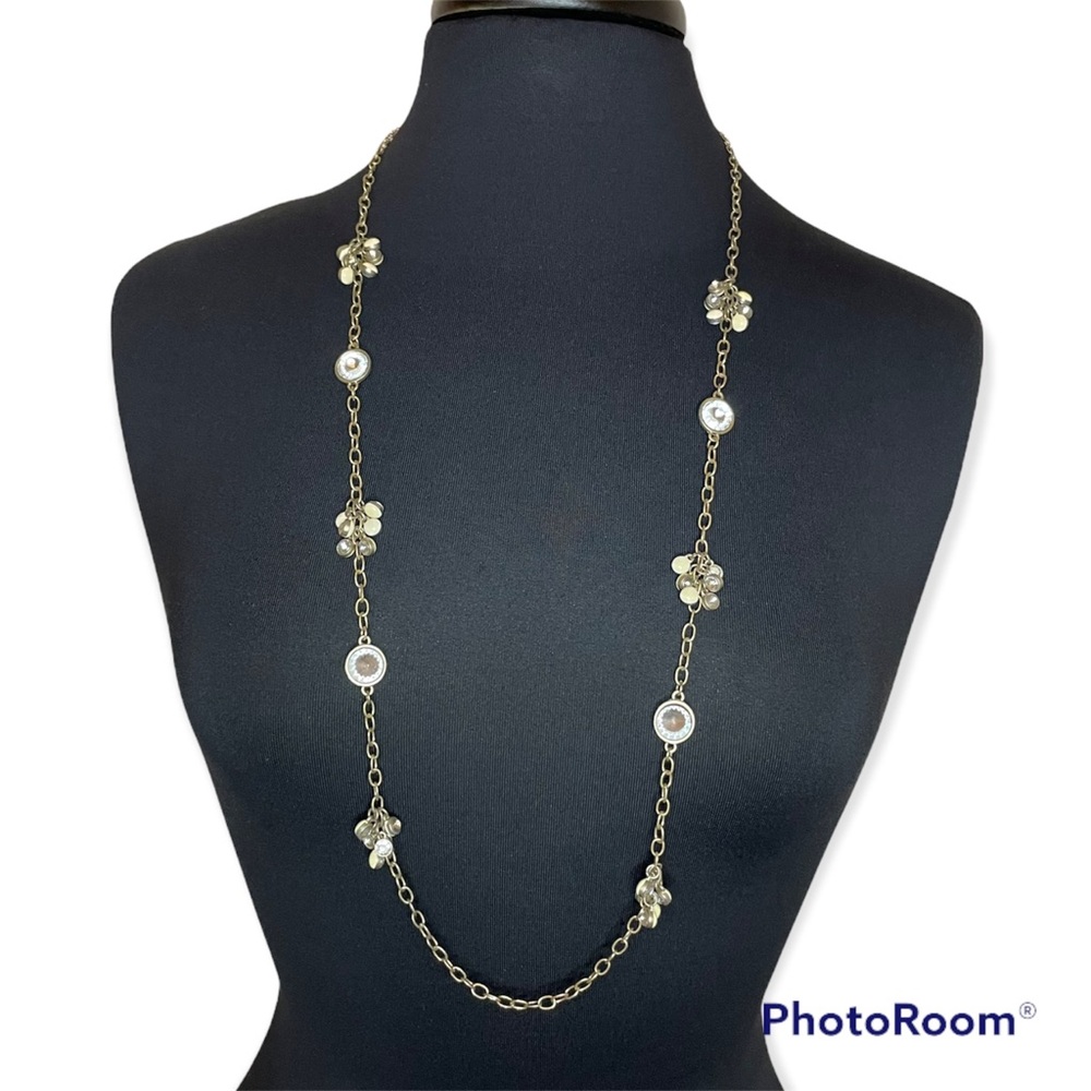 LOFT Long Chain Station Necklace